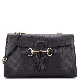 Emily Chain Flap Bag Guccissima Leather #220309G12B